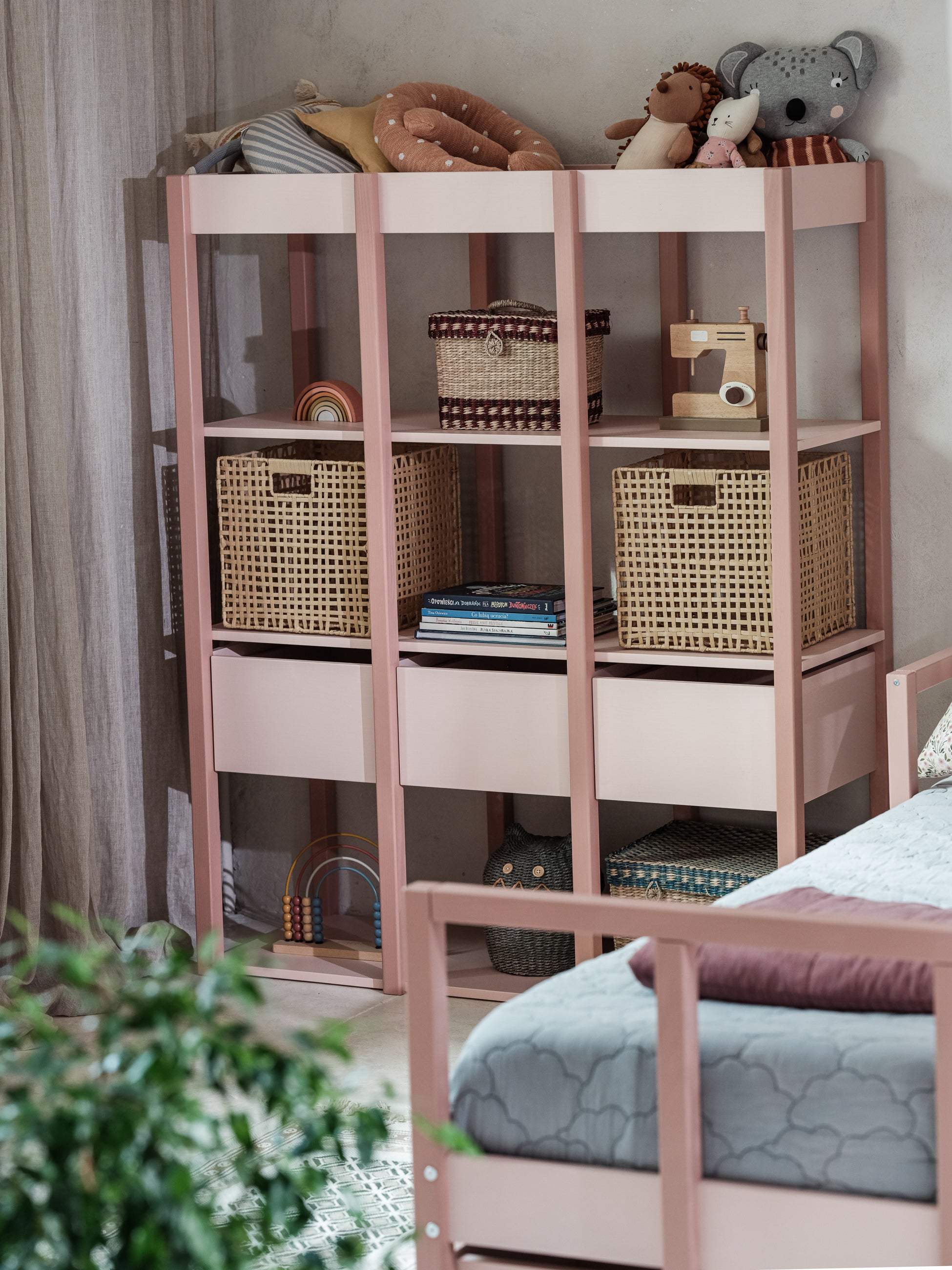 Wood Luck - Bücherregal Tweens pink-coral