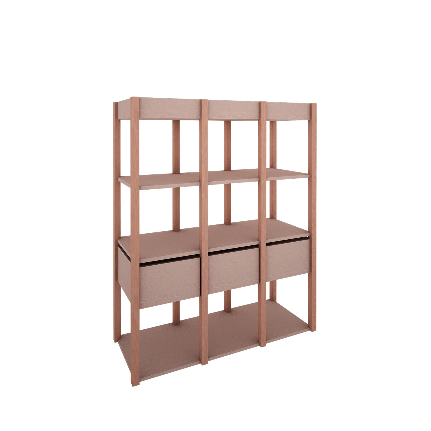 Wood Luck - Bücherregal Tweens pink-coral