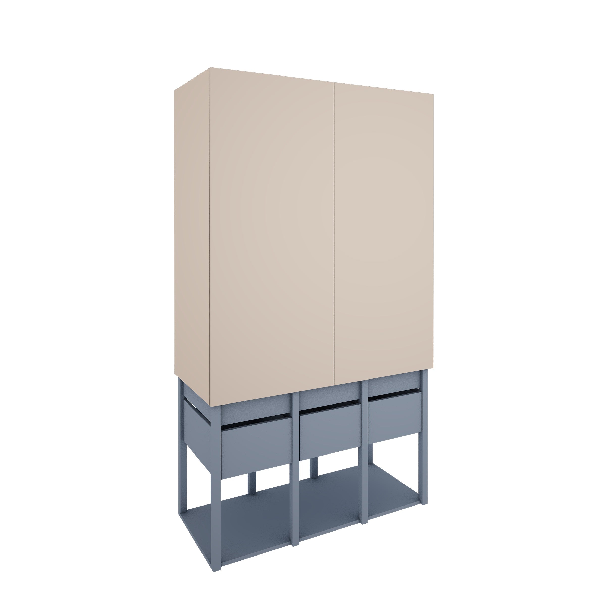 Wood Luck - Kleiderschrank Tweens muted blue