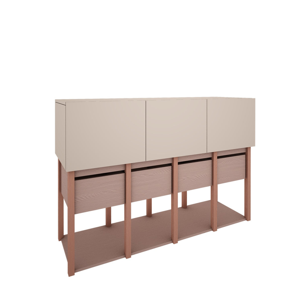 Wood Luck - Kommode Tweens pink-coral