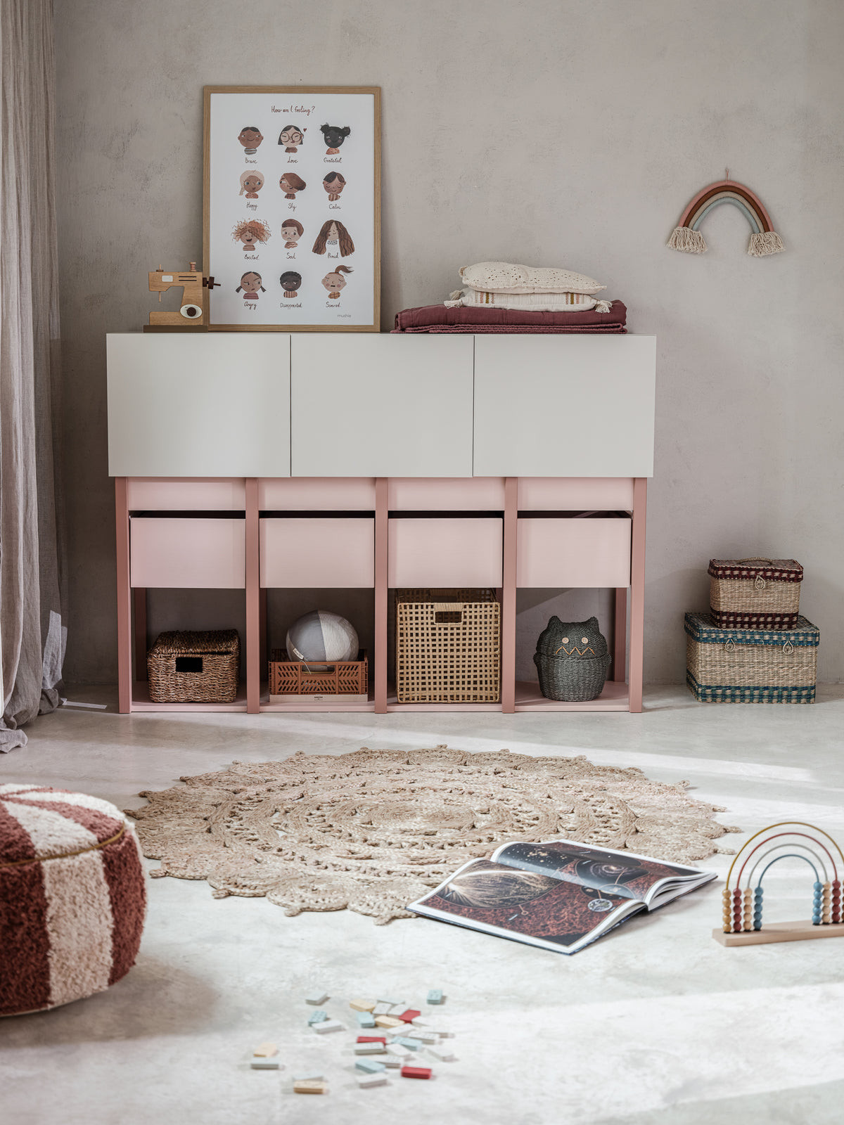Wood Luck - Kommode Tweens pink-coral