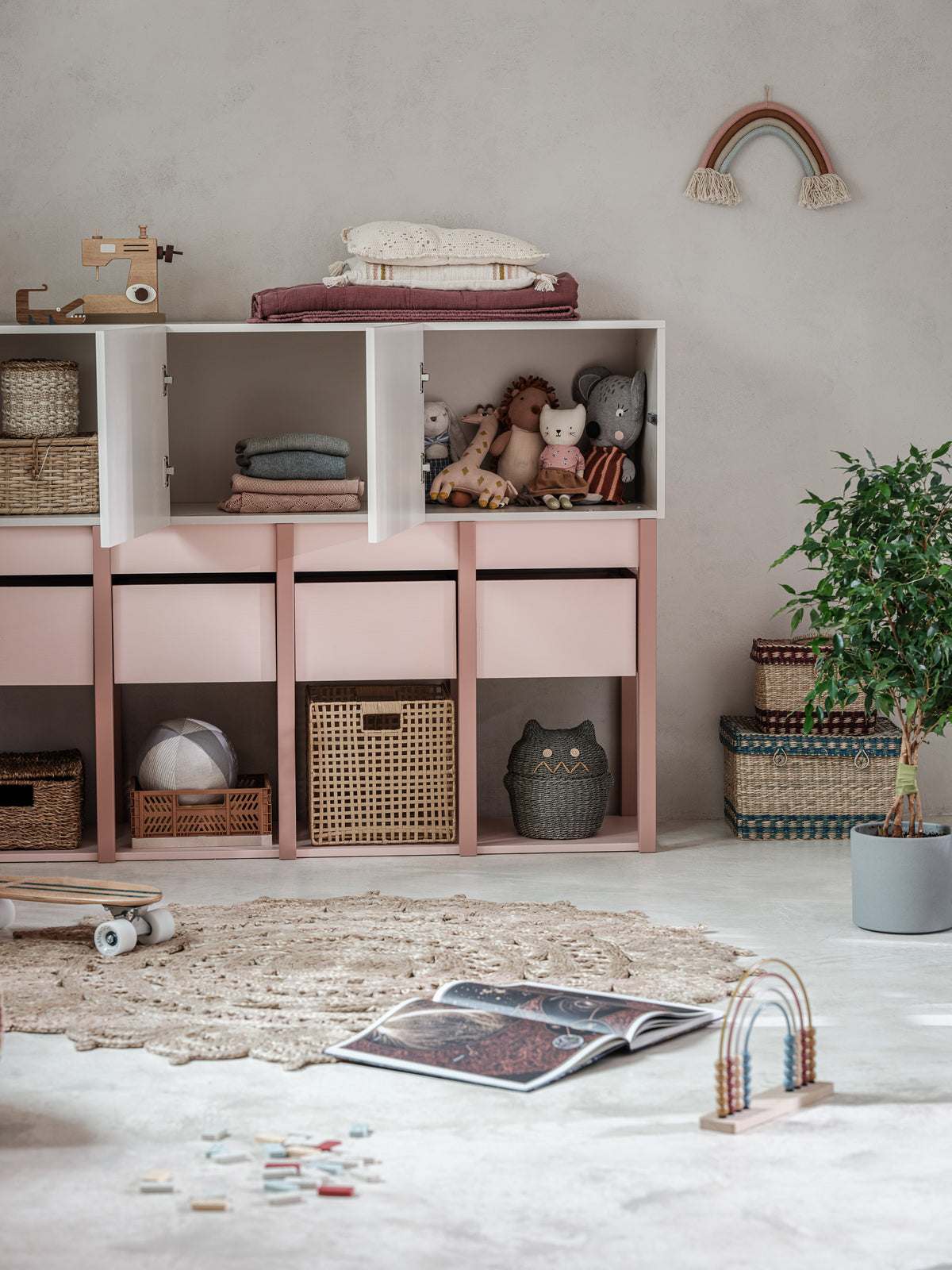Wood Luck - Kommode Tweens pink-coral