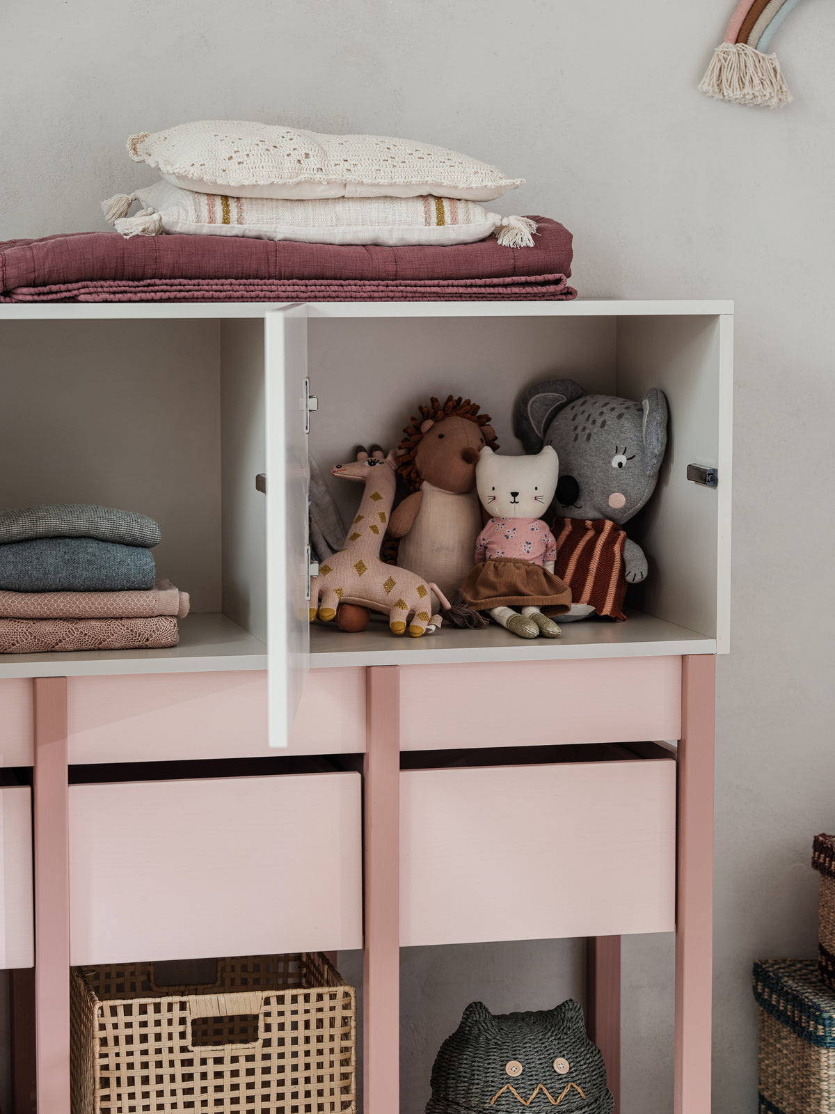 Wood Luck - Kommode Tweens pink-coral