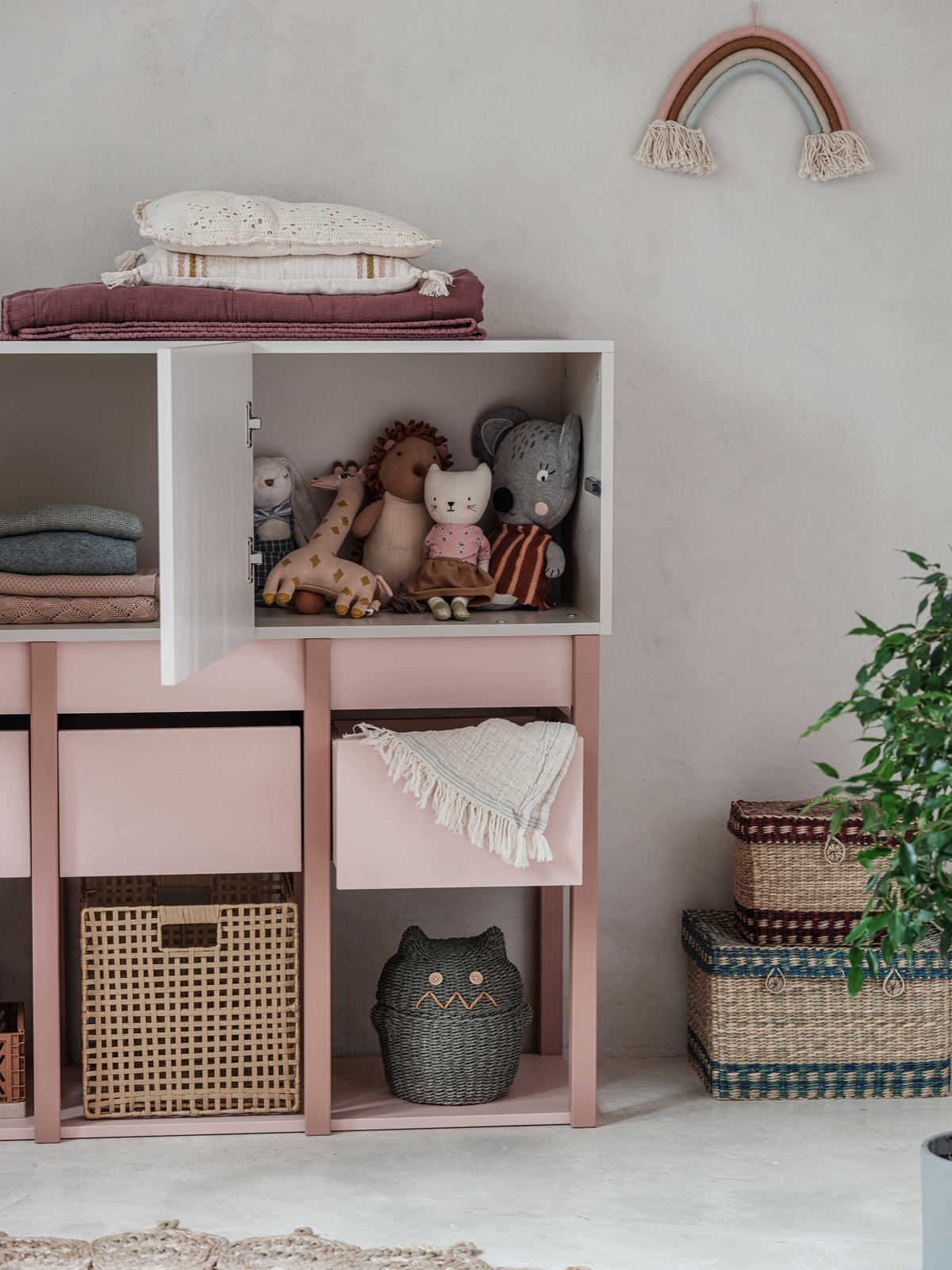 Wood Luck - Kommode Tweens pink-coral