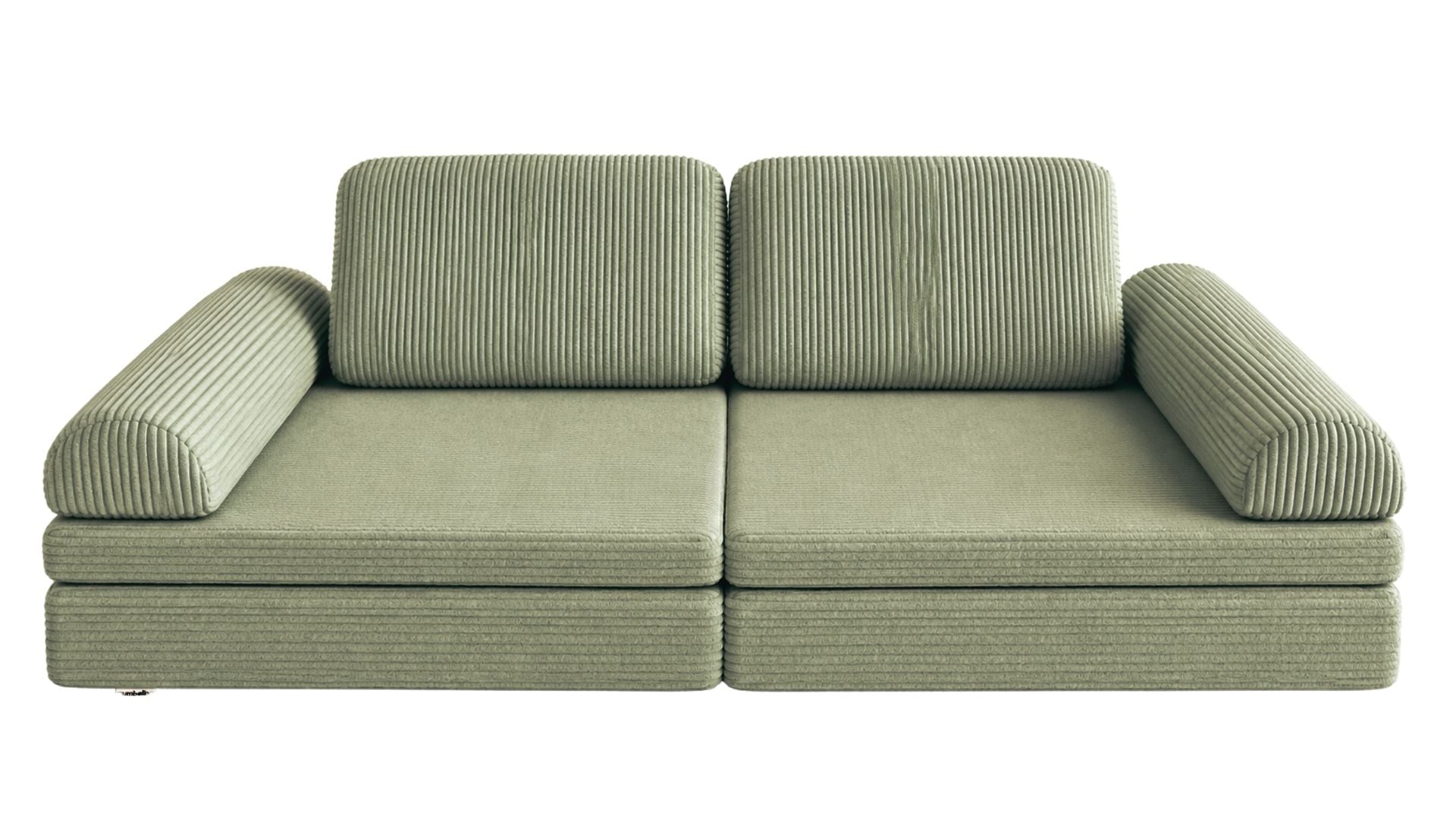 Wumbolino - Spielsofa Cord - olivgrün
