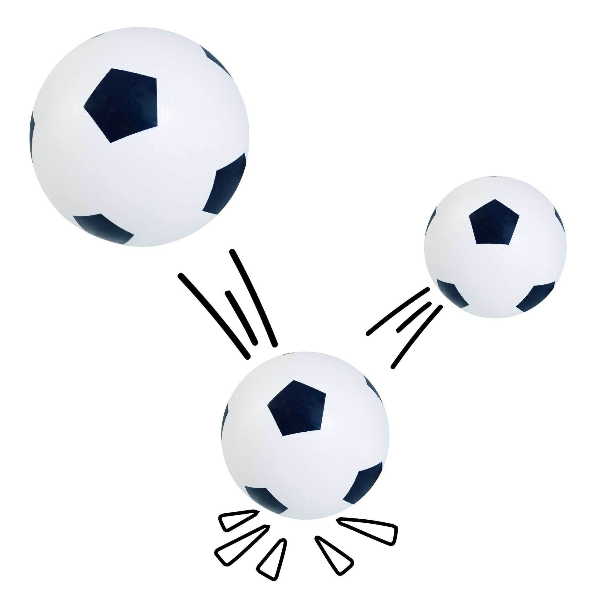 alldoro - Fußball XXL aufblasbar Ø 75 cm