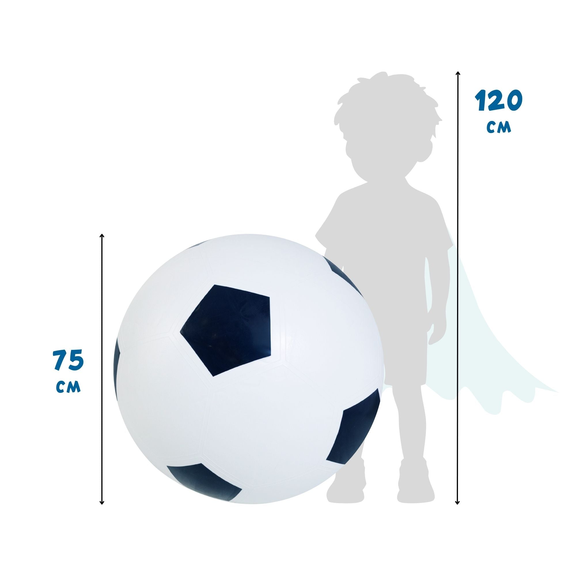 alldoro - Fußball XXL aufblasbar Ø 75 cm