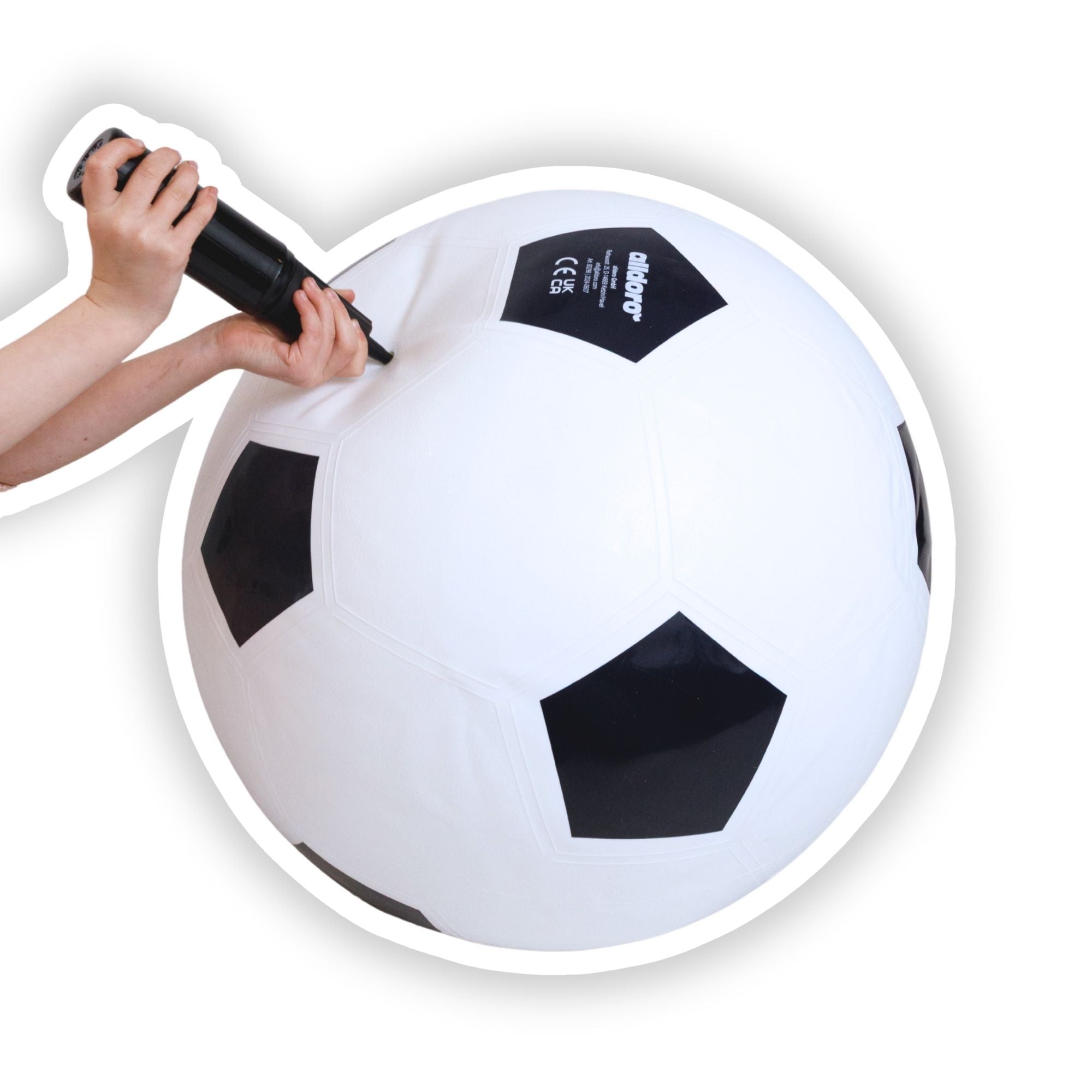 alldoro - Fußball XXL aufblasbar Ø 75 cm