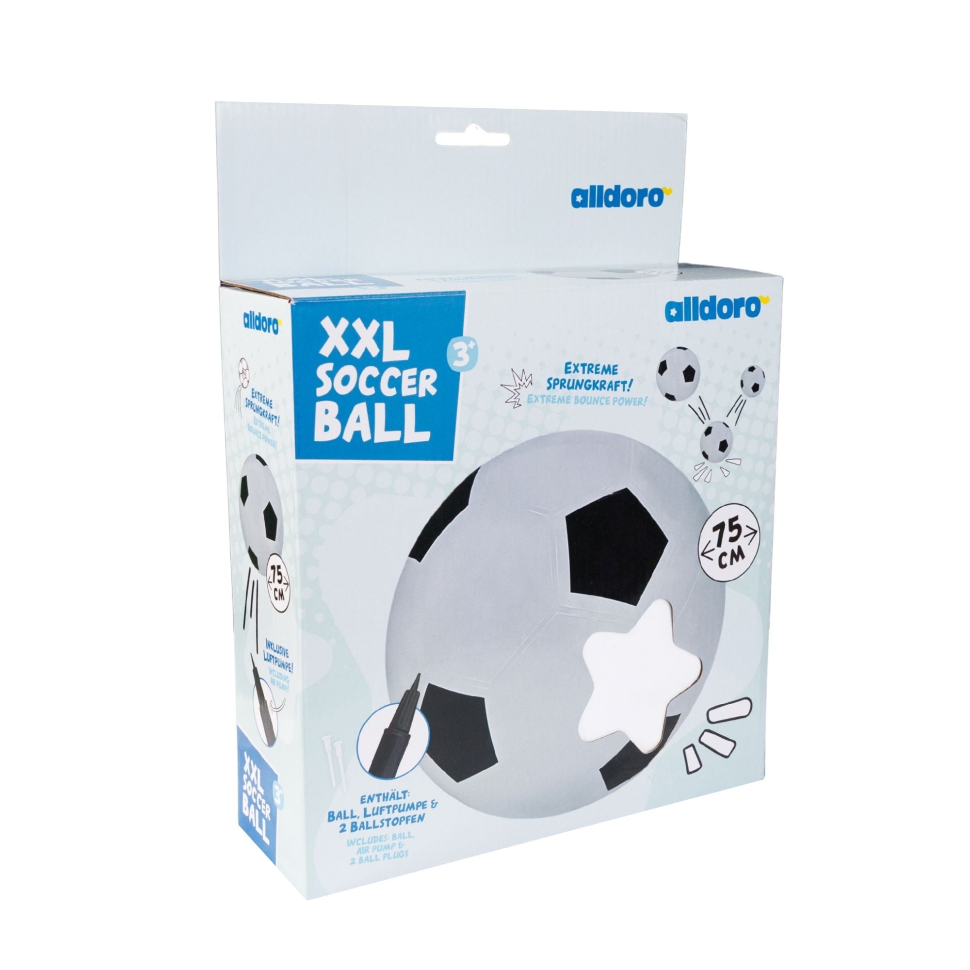 alldoro - Fußball XXL aufblasbar Ø 75 cm
