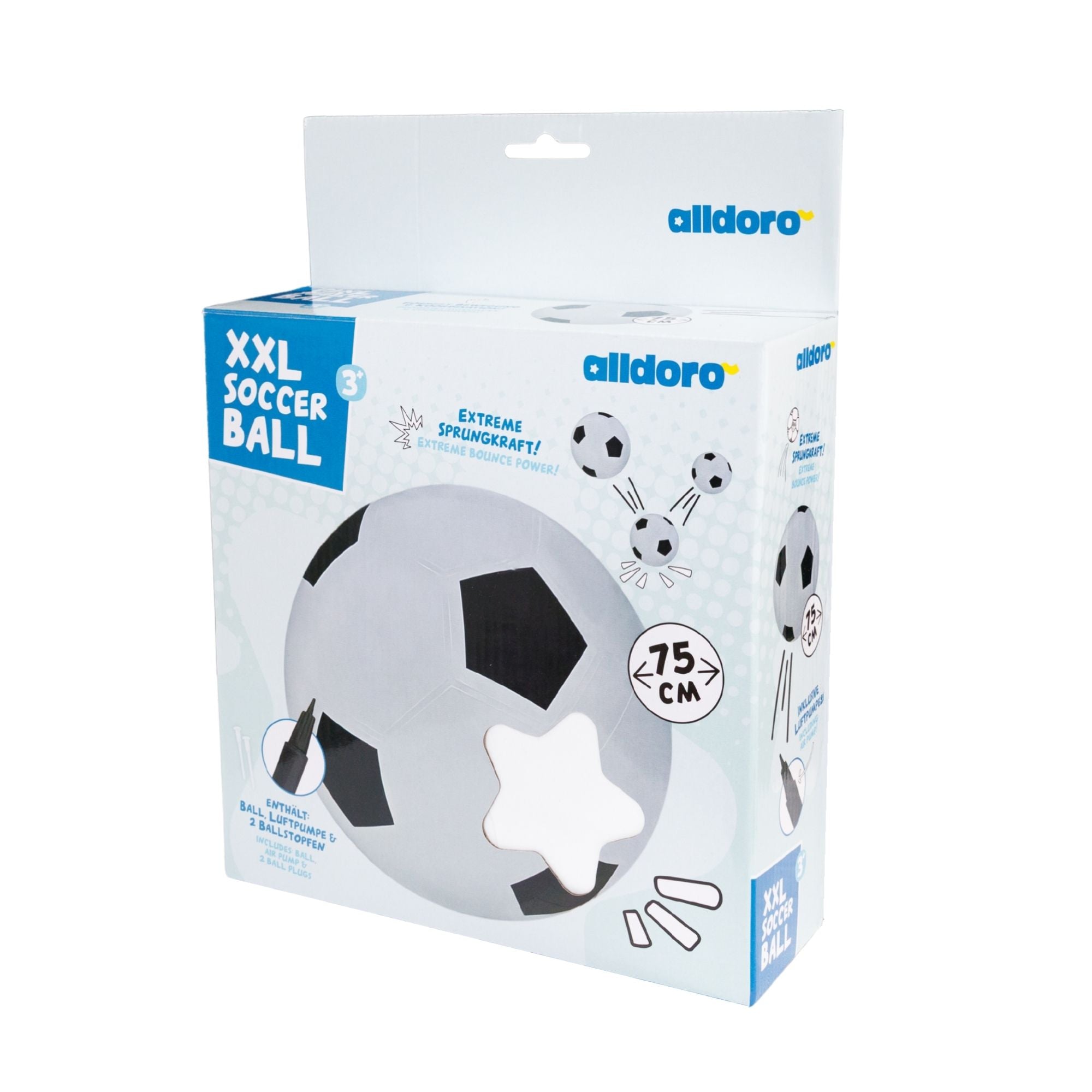 alldoro - Fußball XXL aufblasbar Ø 75 cm