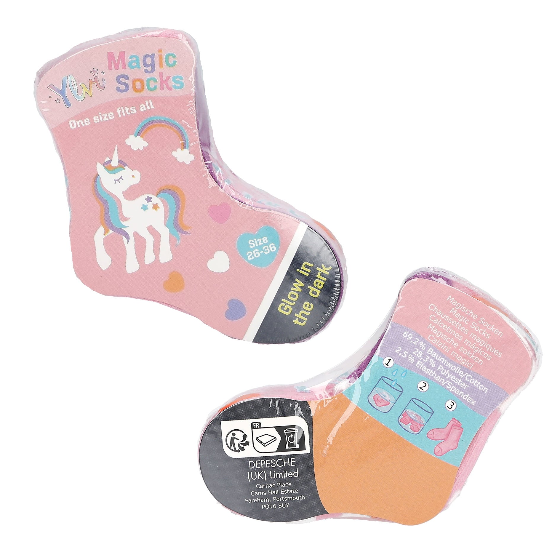 Ylvi - Magische Socken mit Glowin the dark Effekt