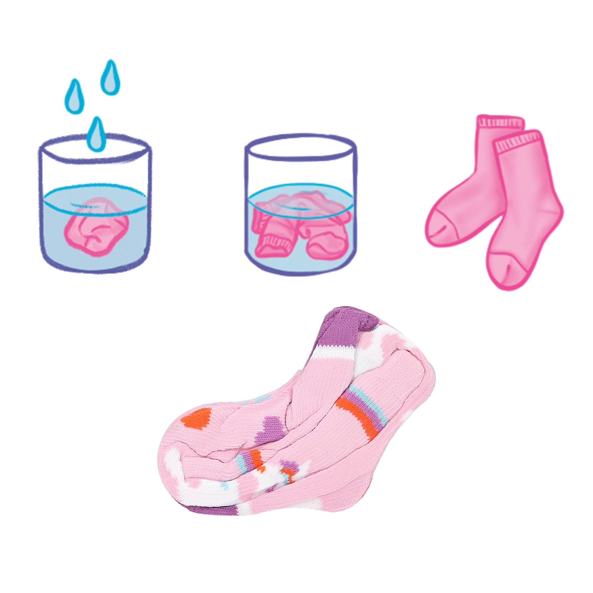 Ylvi - Magische Socken mit Glowin the dark Effekt