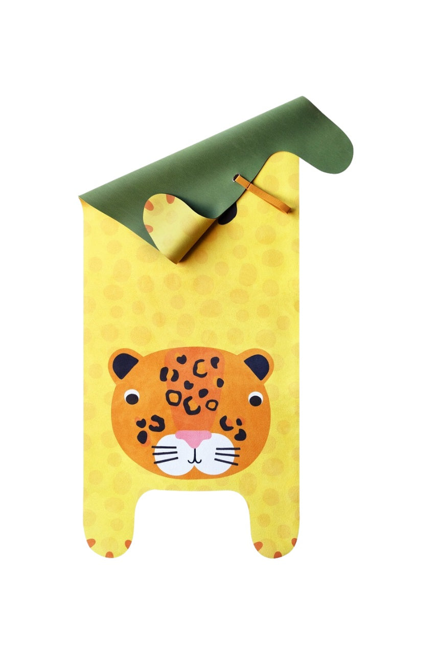 YOGITIER - Yogamatte Kinder: Luka der Leopard