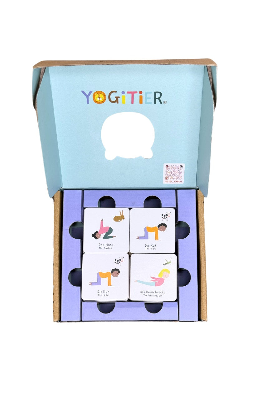 YOGITIER - Yoga-Memo aus Holz