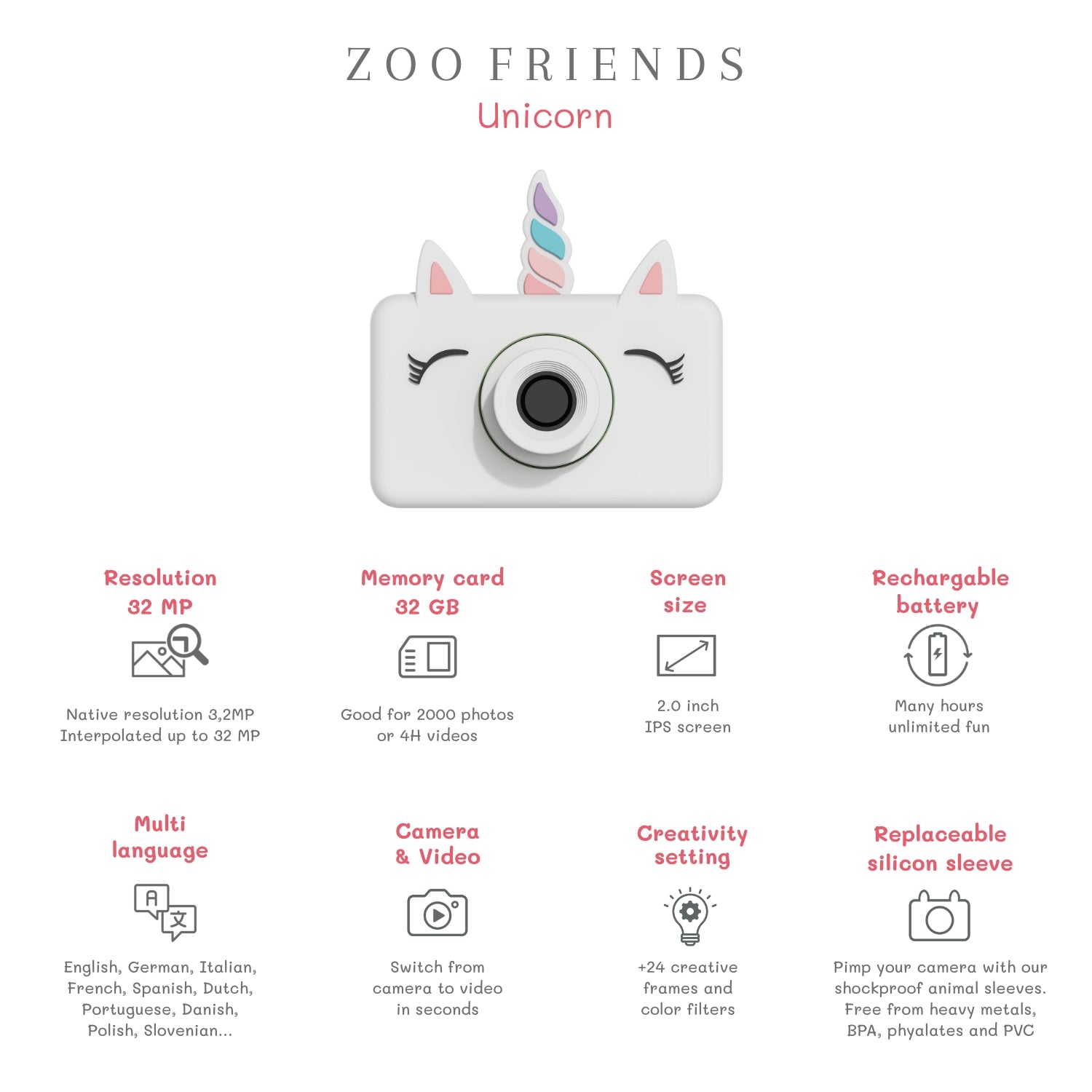 The Zoofamily - Kinderkamera "Zoo Friends"