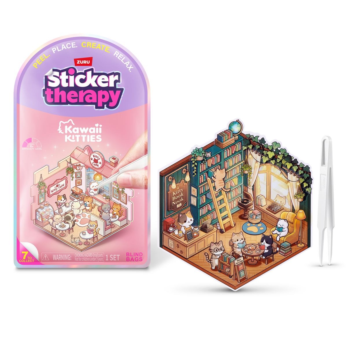 ZURU - Sticker Therapy Kawaii Kätzchen
