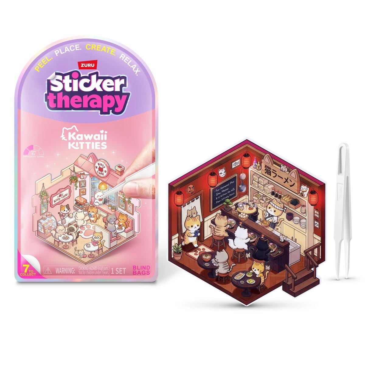 ZURU - Sticker Therapy Kawaii Kätzchen