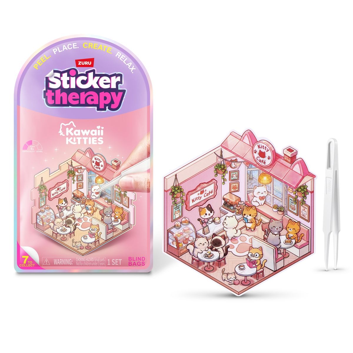 ZURU - Sticker Therapy Kawaii Kätzchen