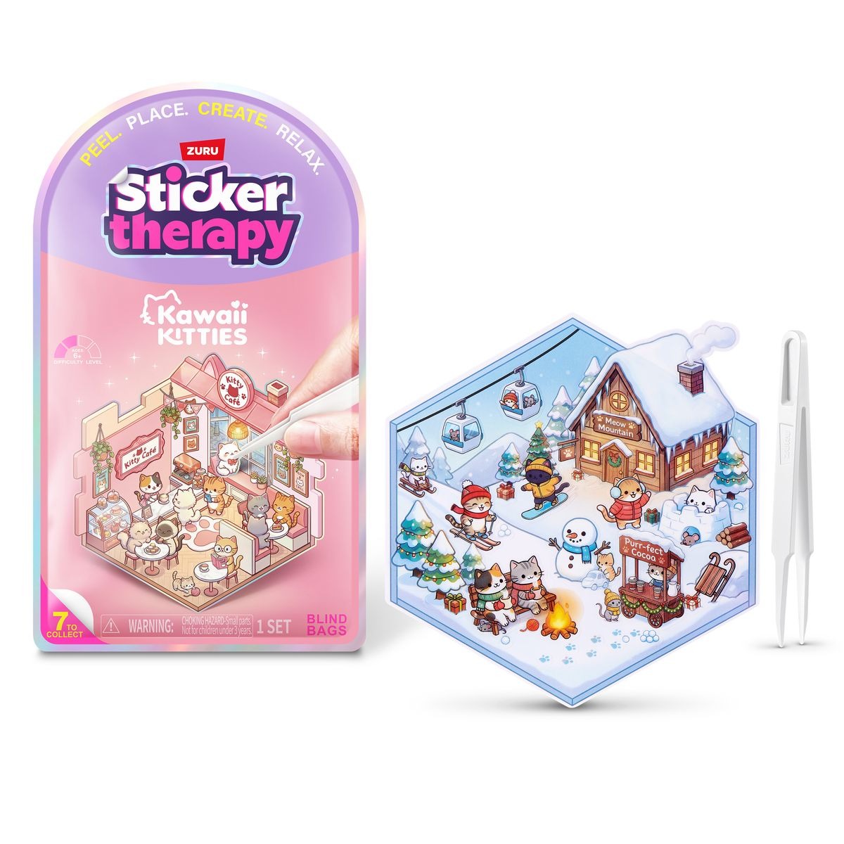 ZURU - Sticker Therapy Kawaii Kätzchen