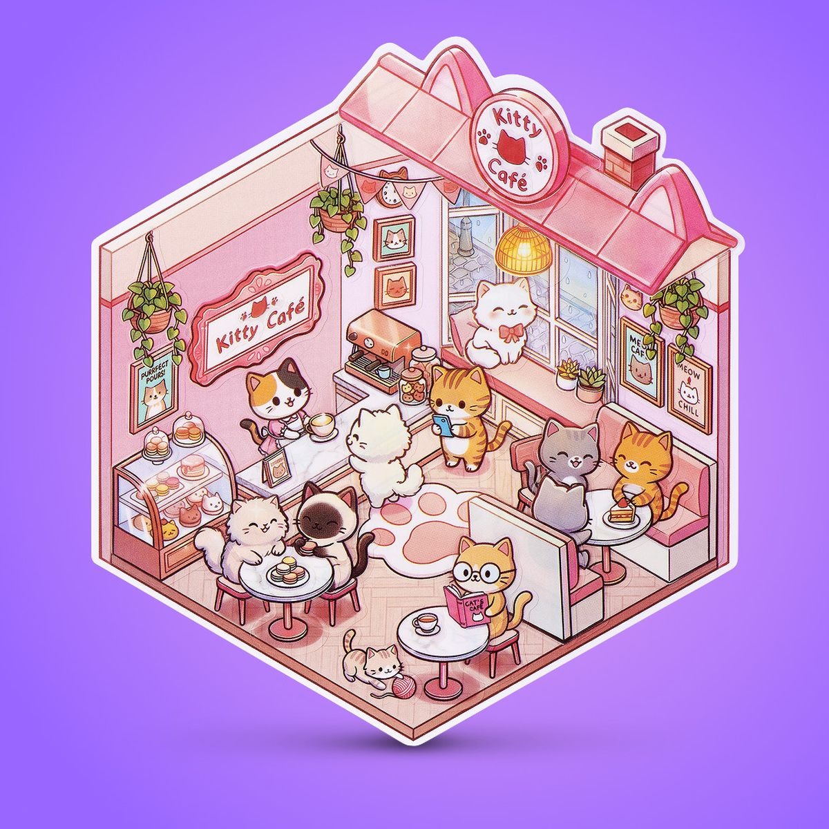 ZURU - Sticker Therapy Kawaii Kätzchen