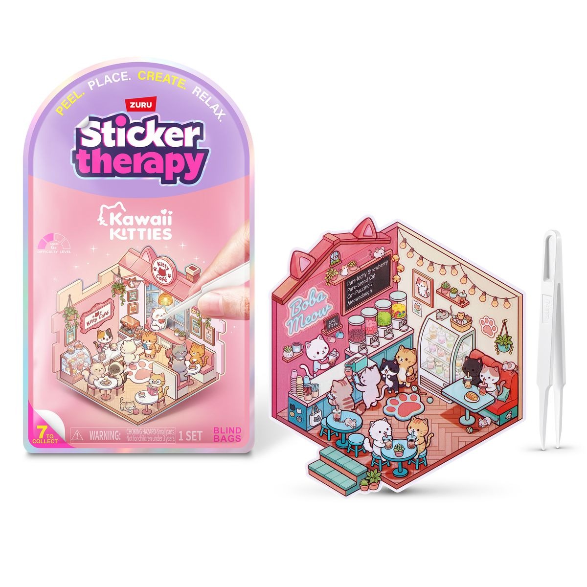 ZURU - Sticker Therapy Kawaii Kätzchen