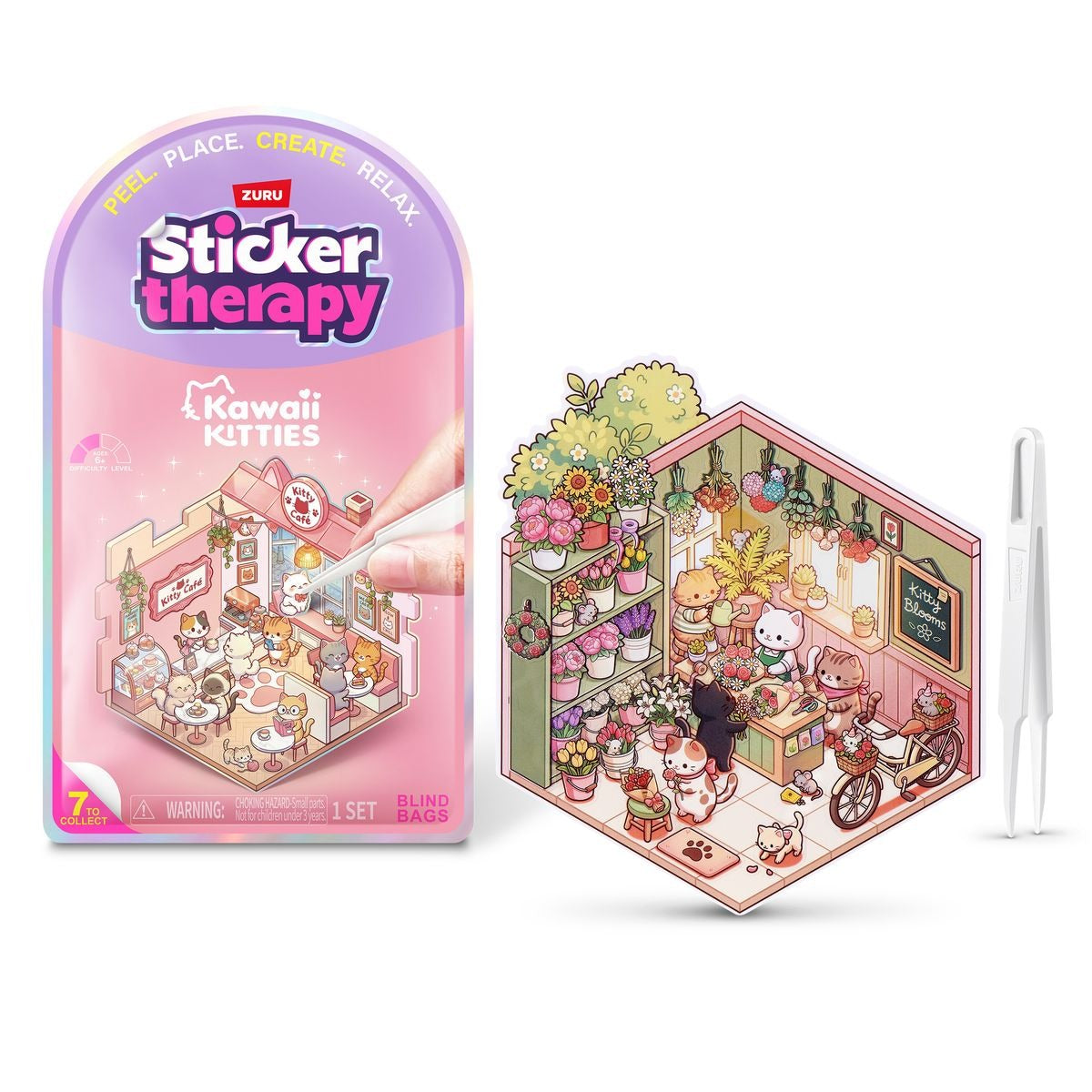 ZURU - Sticker Therapy Kawaii Kätzchen