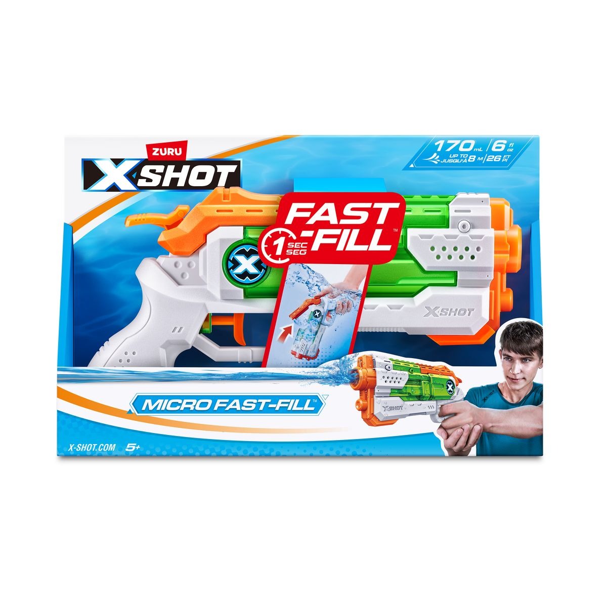 ZURU - Wasserpistole XSHOT Micro Fast-Fill