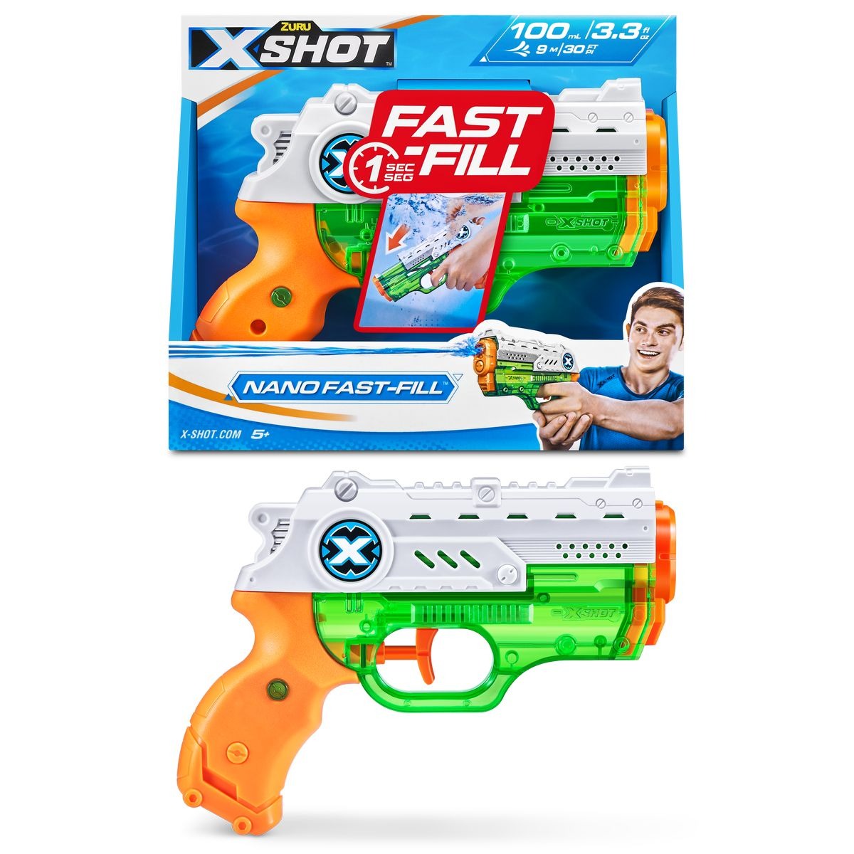 ZURU - Wasserpistole XSHOT Nano Fast-Fill