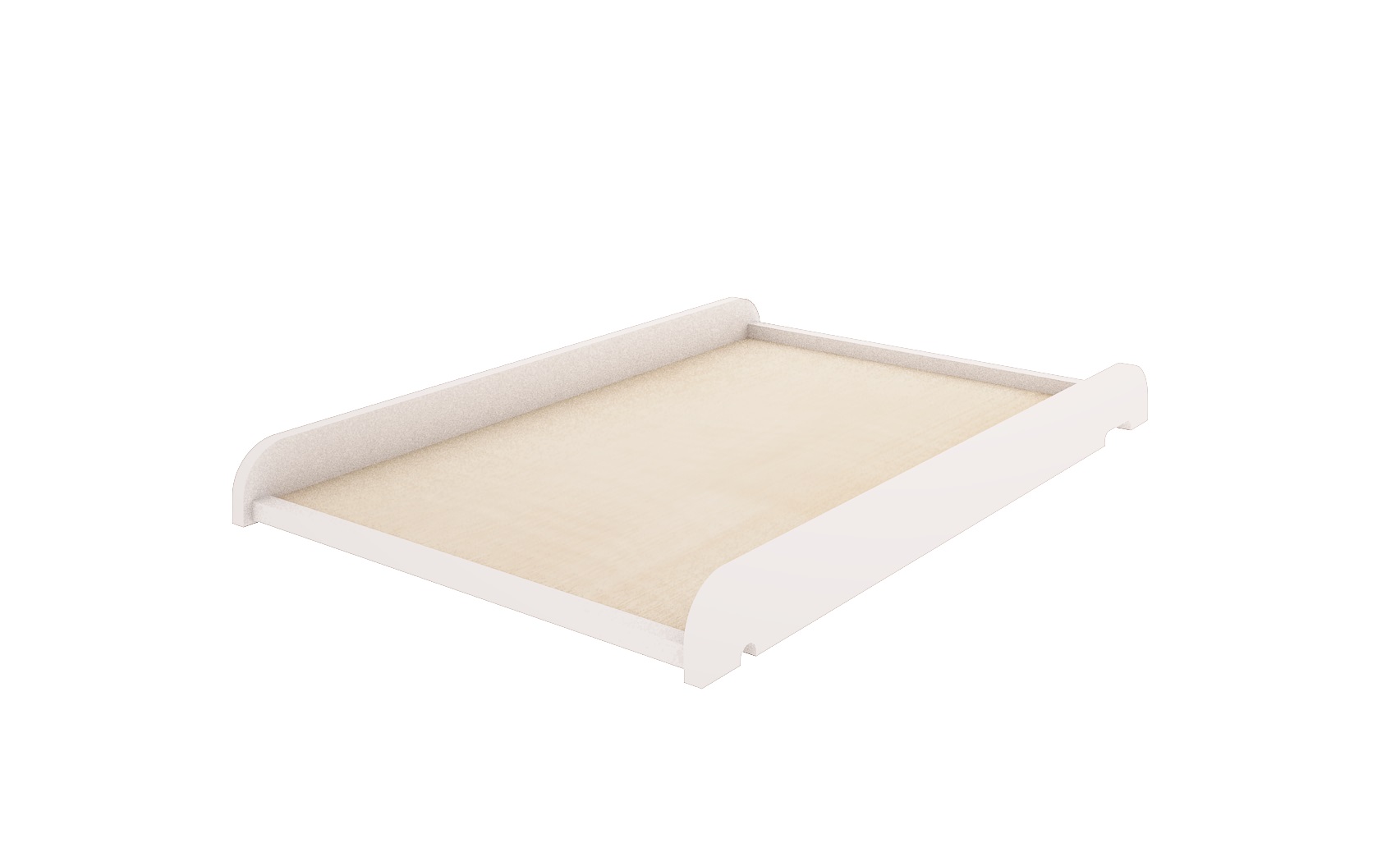 Wood Luck - Wickeltisch für Bett Babushka off-white