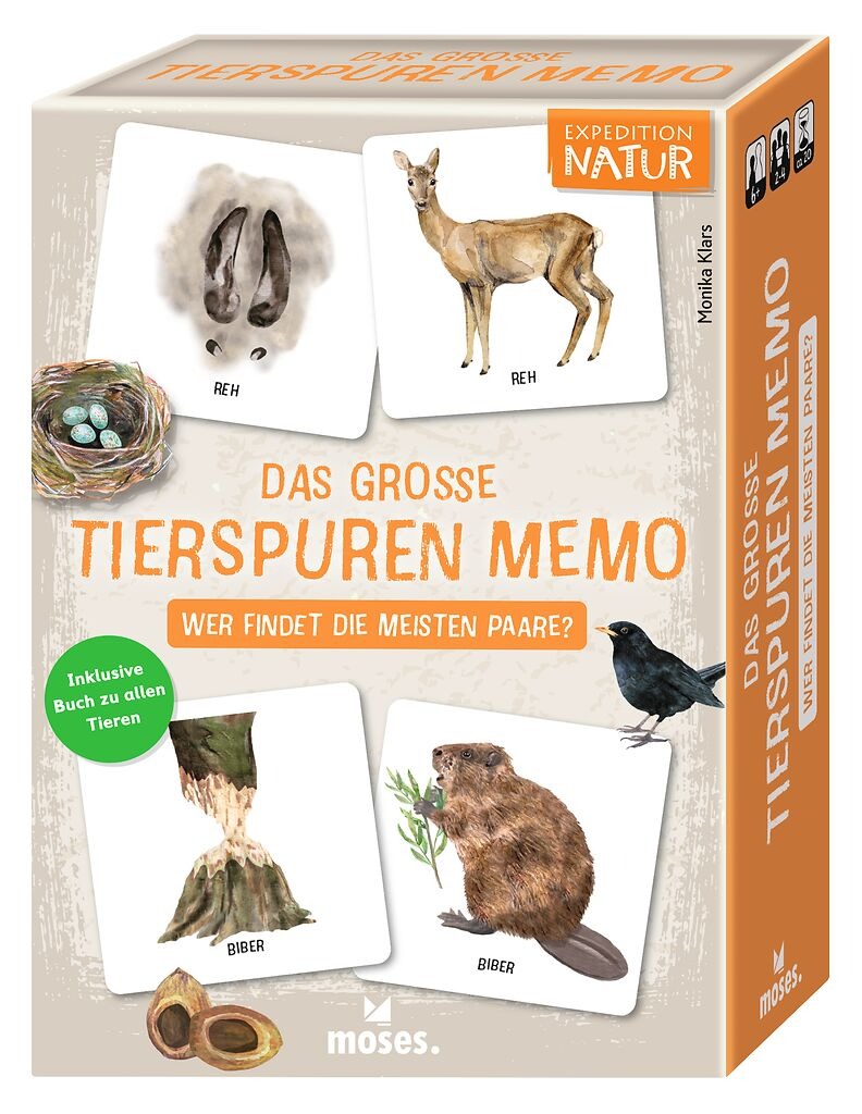 moses - Expedition Natur: Das große Tierspuren Memo