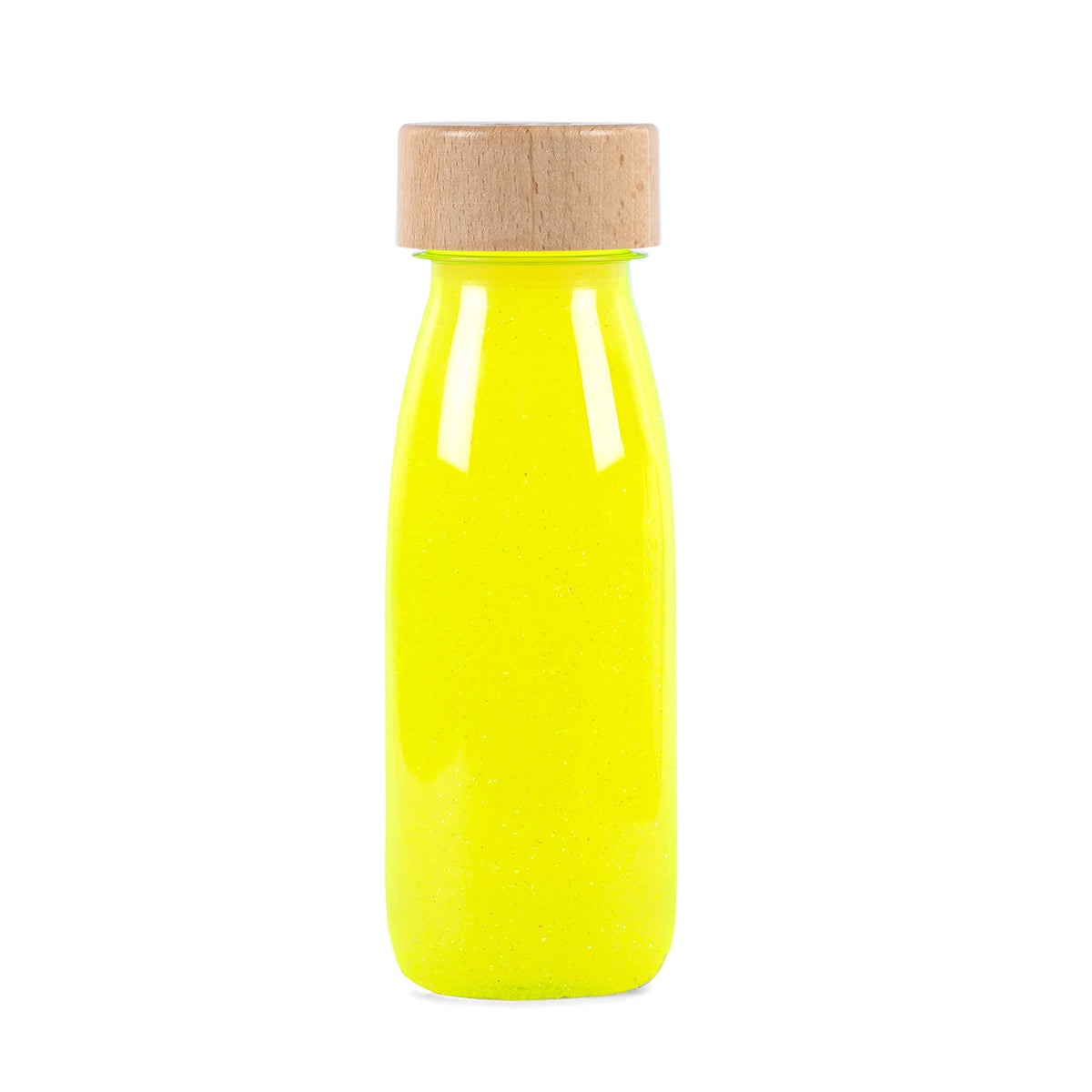 PETIT BOUM - Sensorikspielzeug "Float Bottle Fluo Yellow"