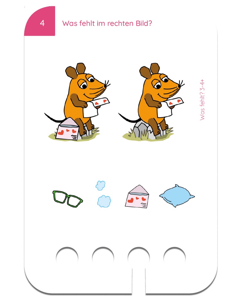 Kölner Lernspielverlag -  Lochkasten Starterset mit der Maus ab 3-4 Jahren 