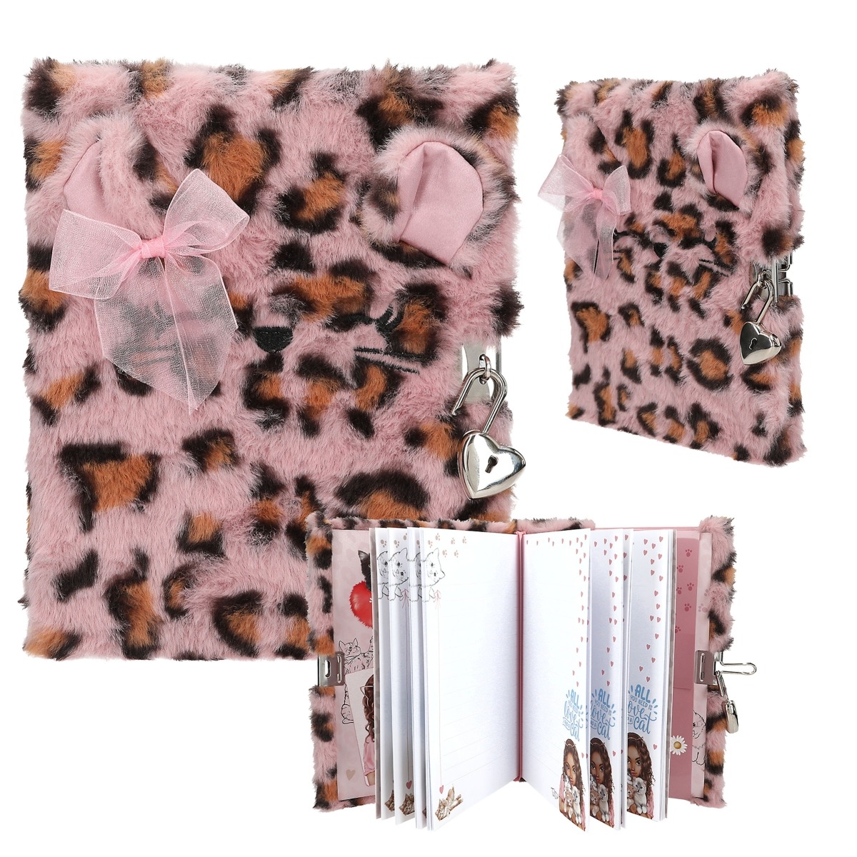 TOPModel - Tagebuch mit Schloss COSY CAT Rosa