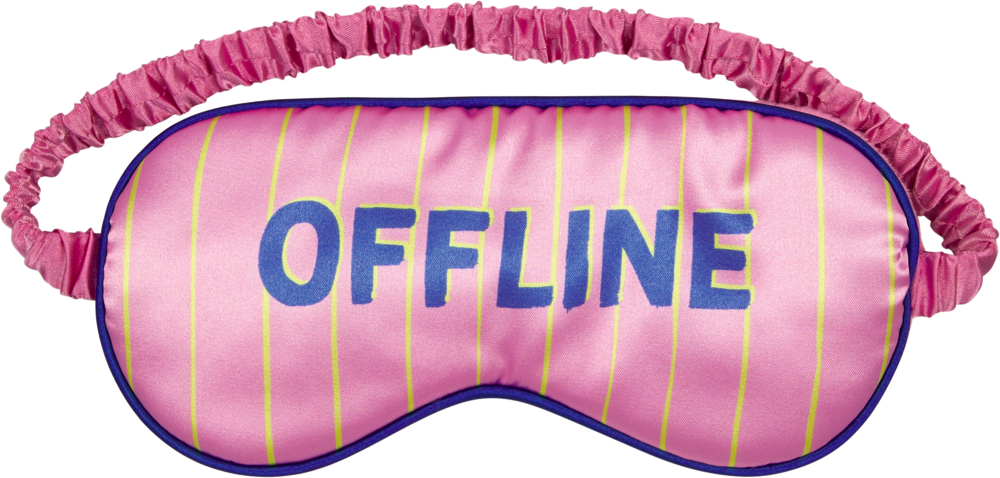 Spiegelburg - Schlafmaske rosa "Offline"