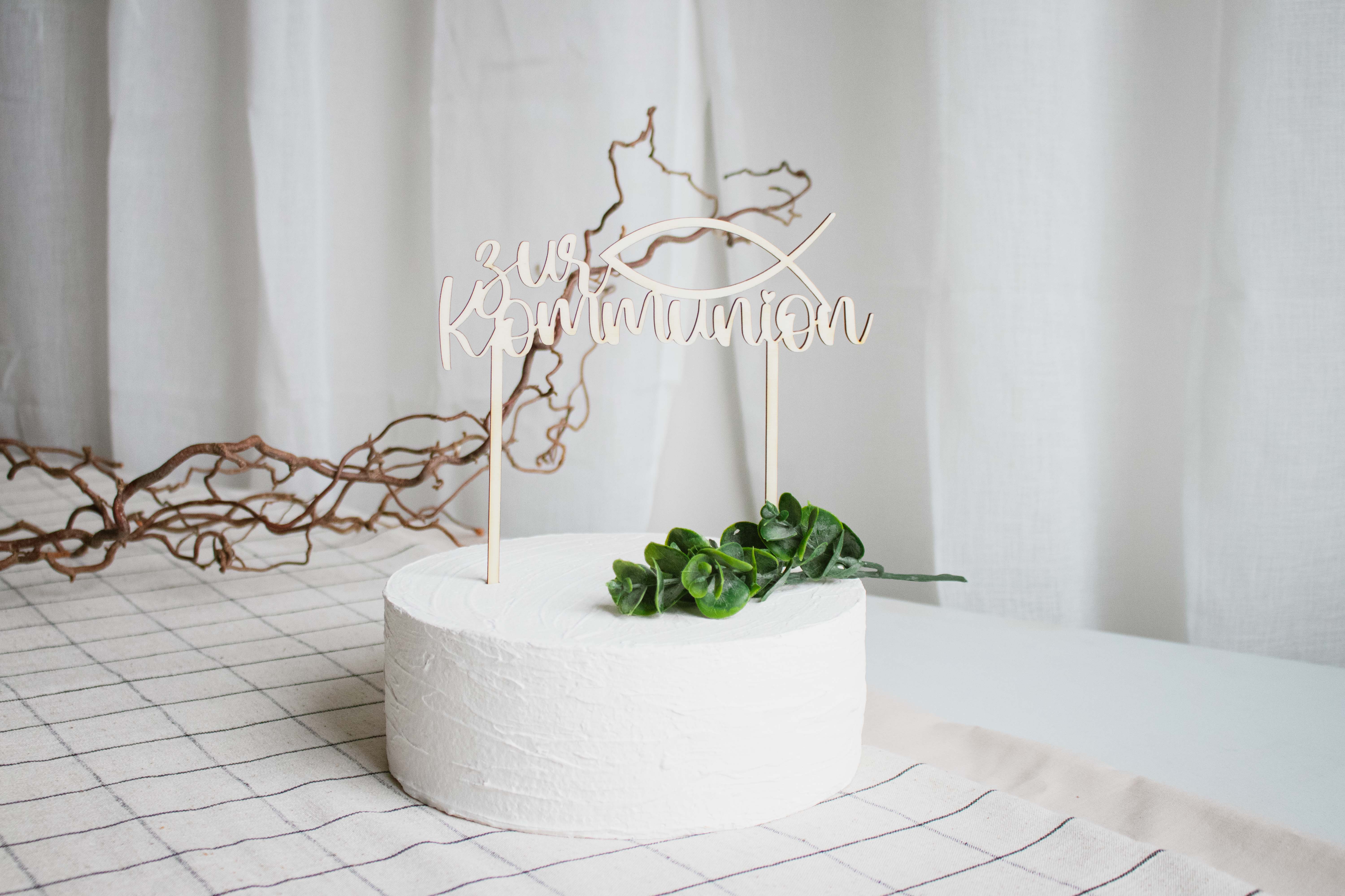 Invy Design - Cake Topper "Zur Kommunion"