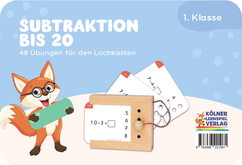 Kölner Lernspielverlag - Kartensatz Subtraktion bis 20