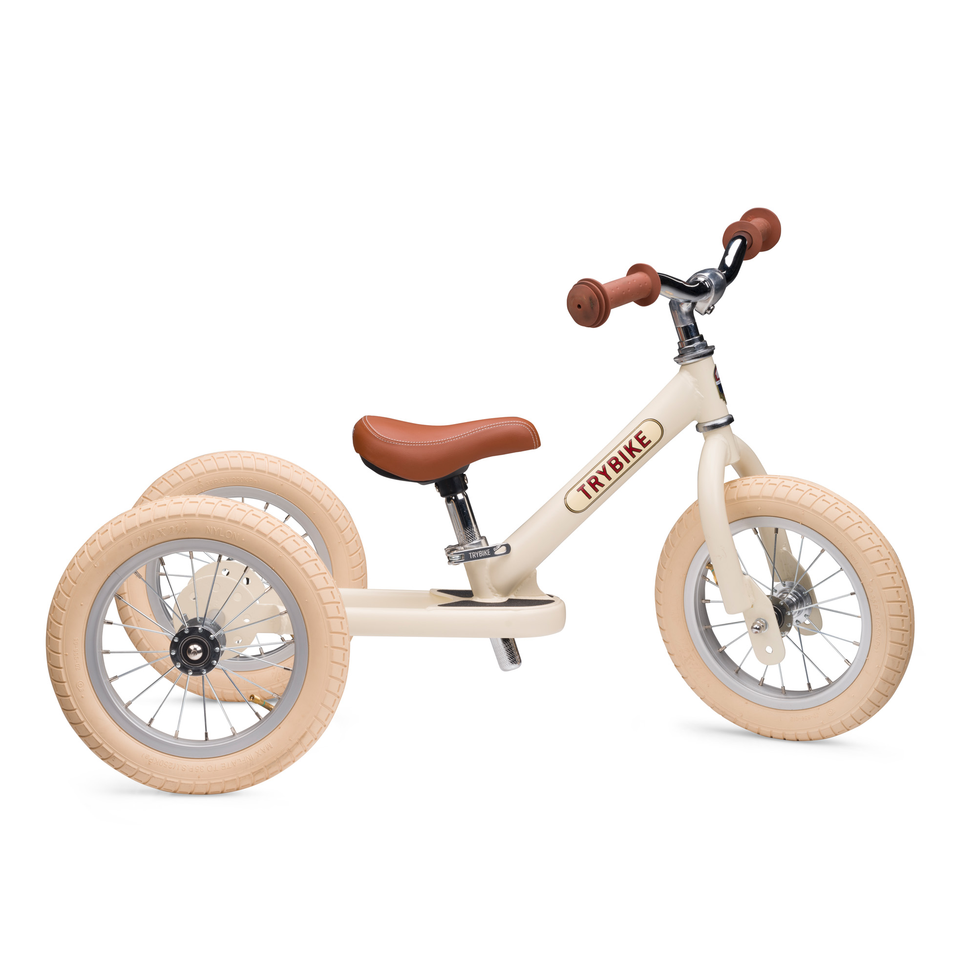 TRYBIKE - Laufrad 2-in-1 Steel Vintage cream