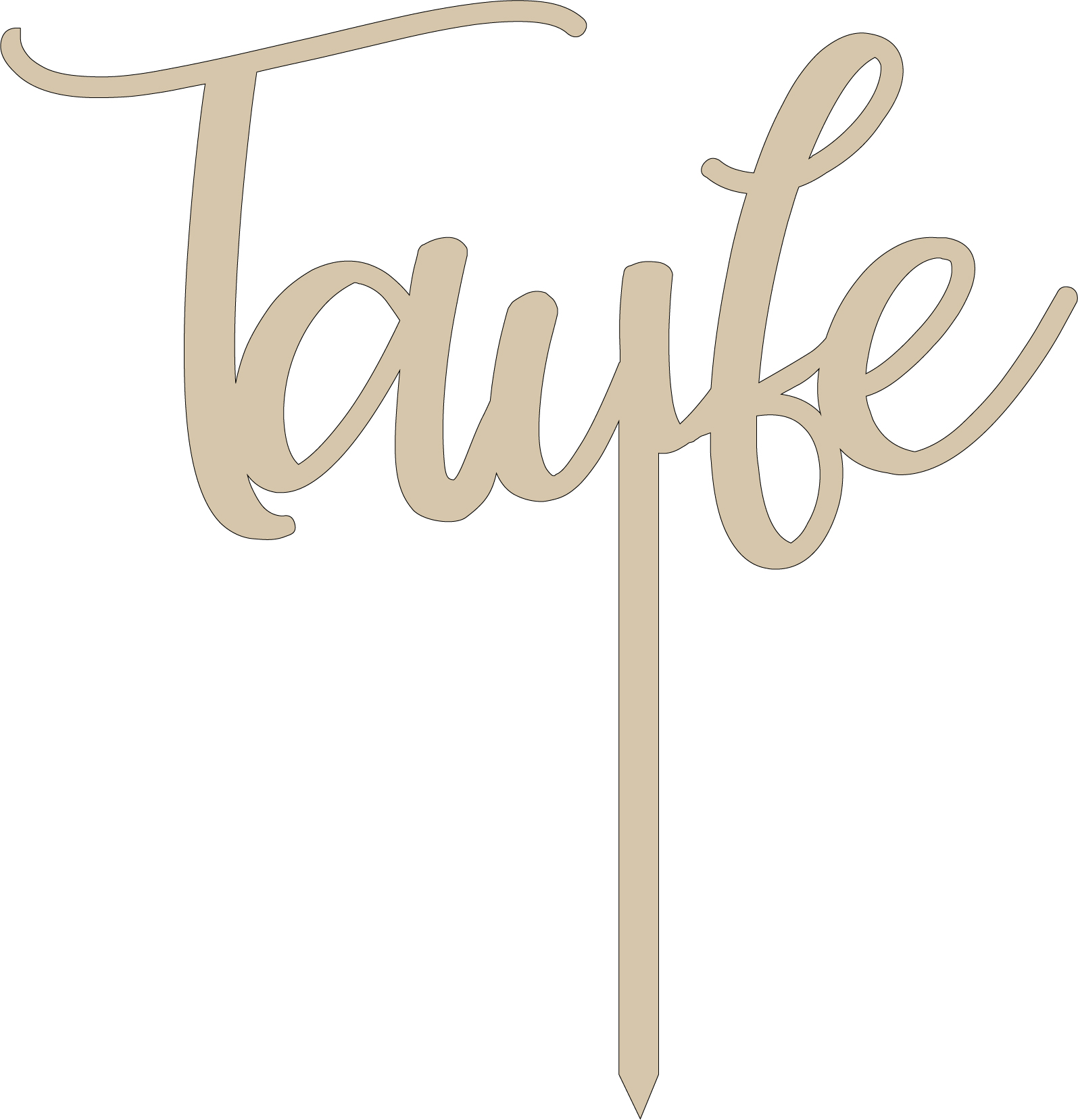 Invy Design - Cake Topper "Taufe"