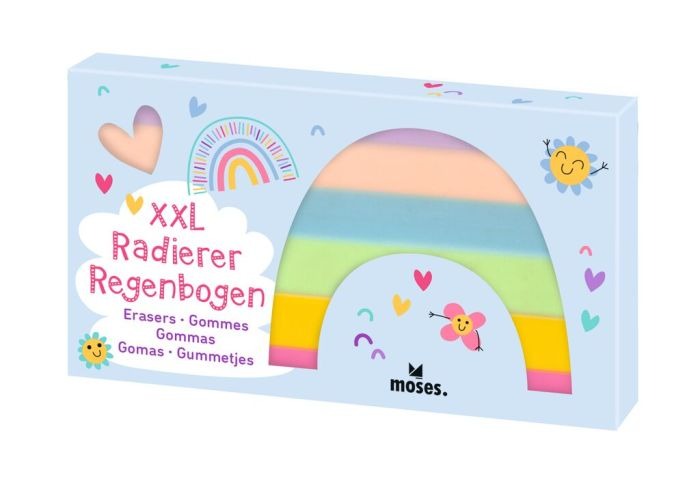 moses - Radierer XXL Regenbogen