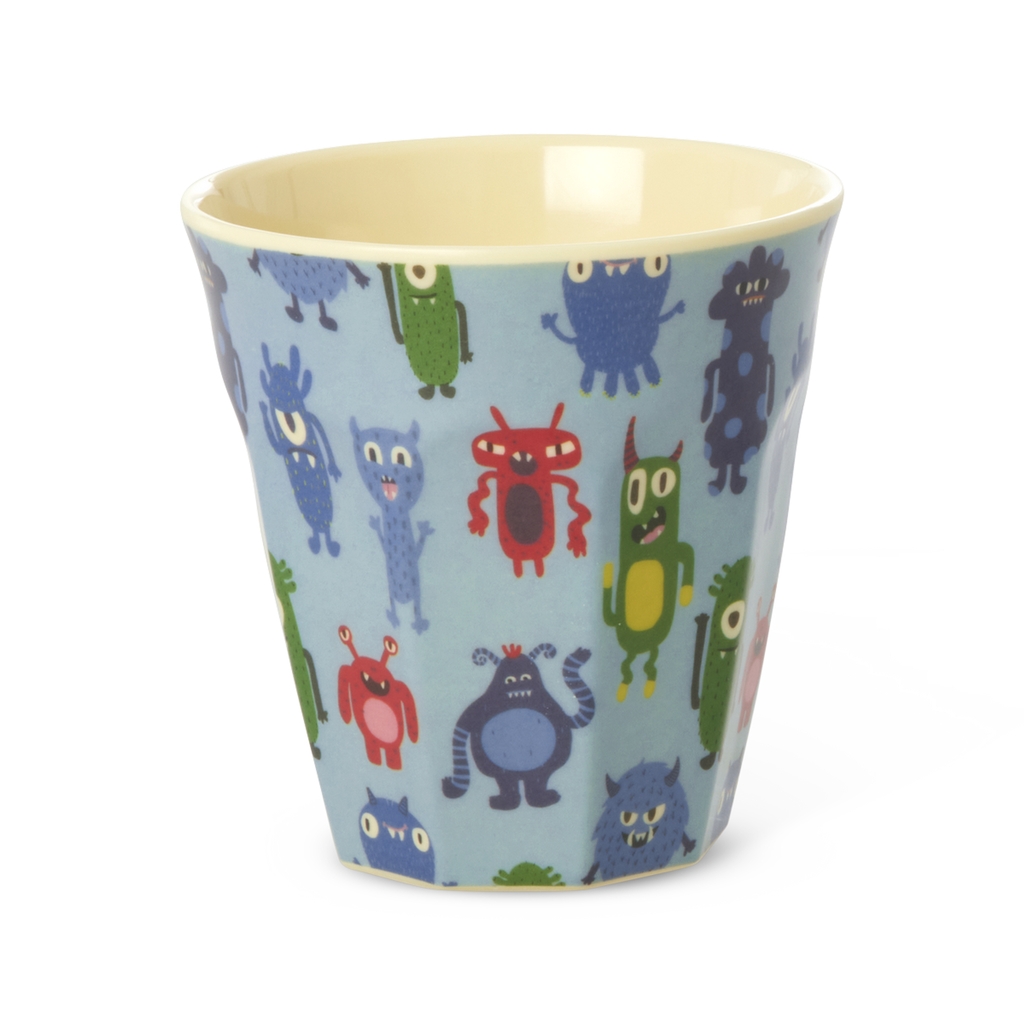 RICE - Becher aus Melamin Monsters Print medium