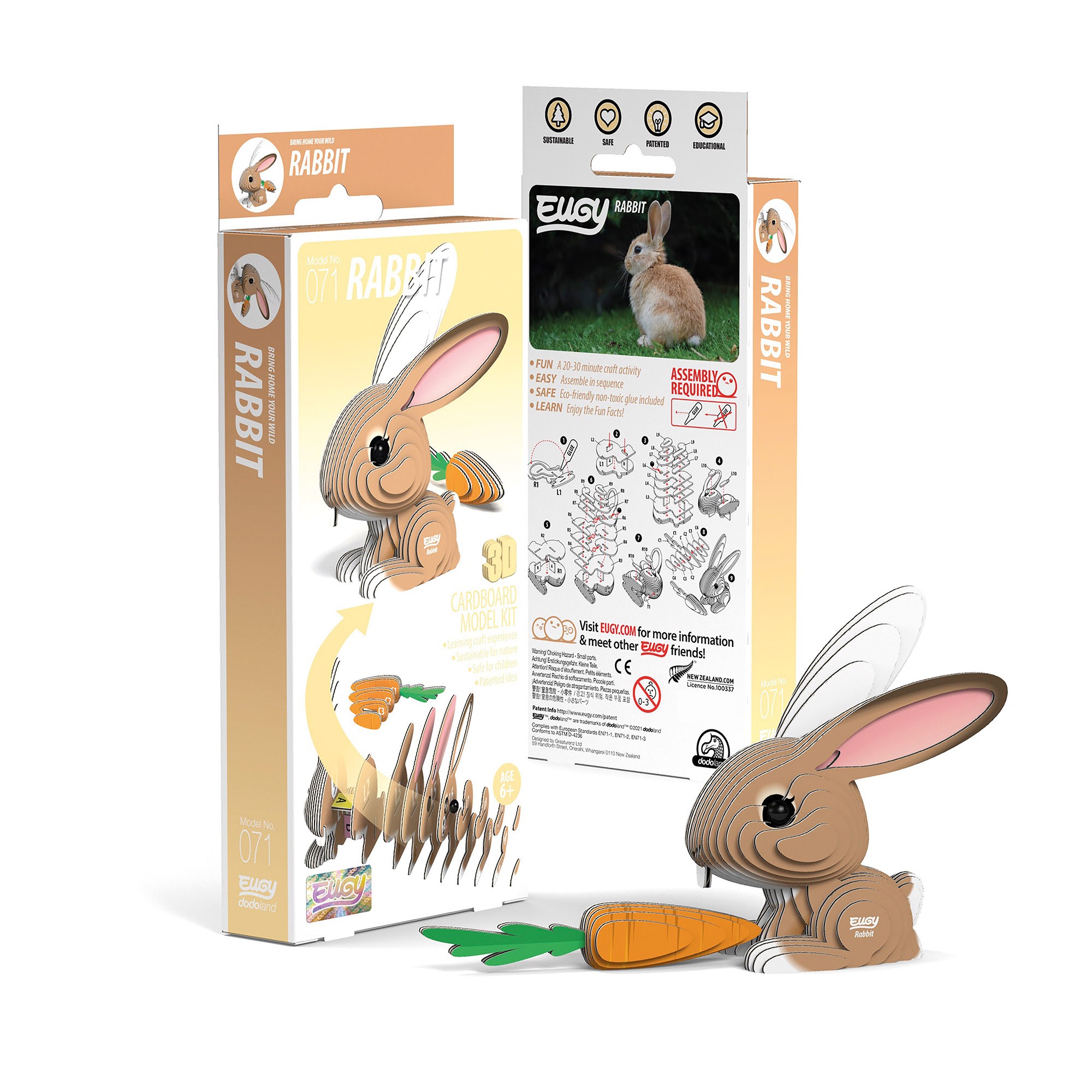 Eugy - 3D Bastelset Hase