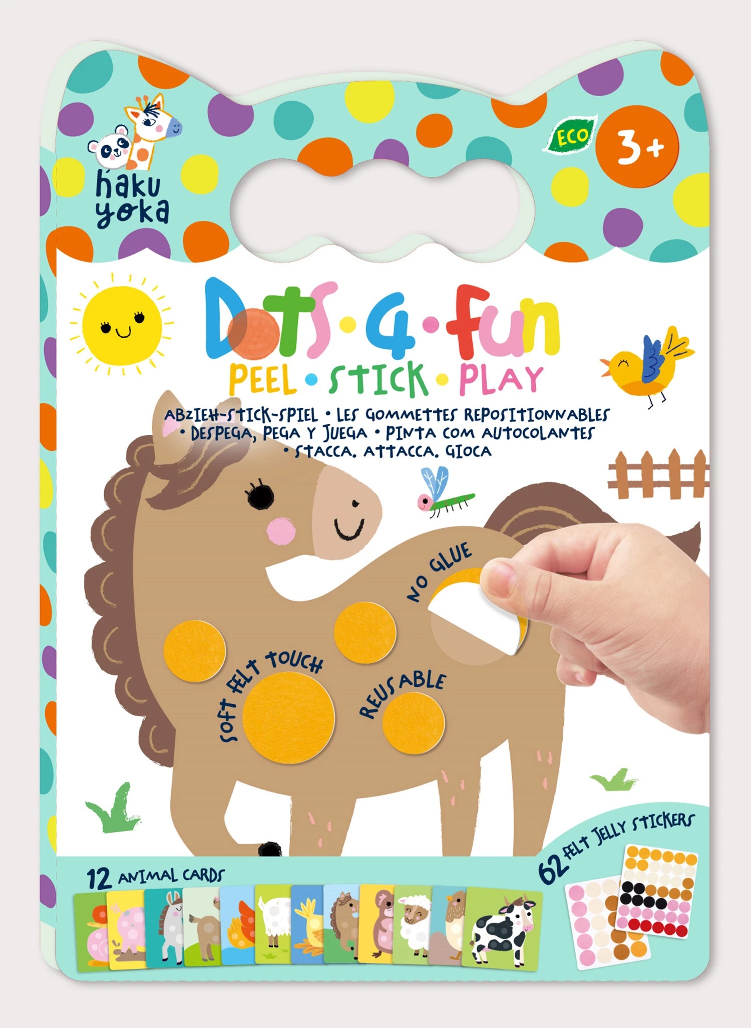 haku yoka - Stickerbuch Filz Bauernhof