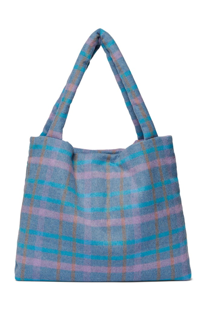 Studio Noos - Tasche Sky Blue Wool Checked