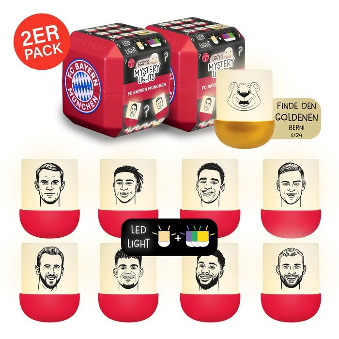 Mega Light - Mystery Lights: 2x Mini Licht Eggy FCB Edition