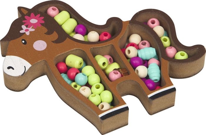 Spiegelburg - Mein kl. Ponyhof: Holzperlenset