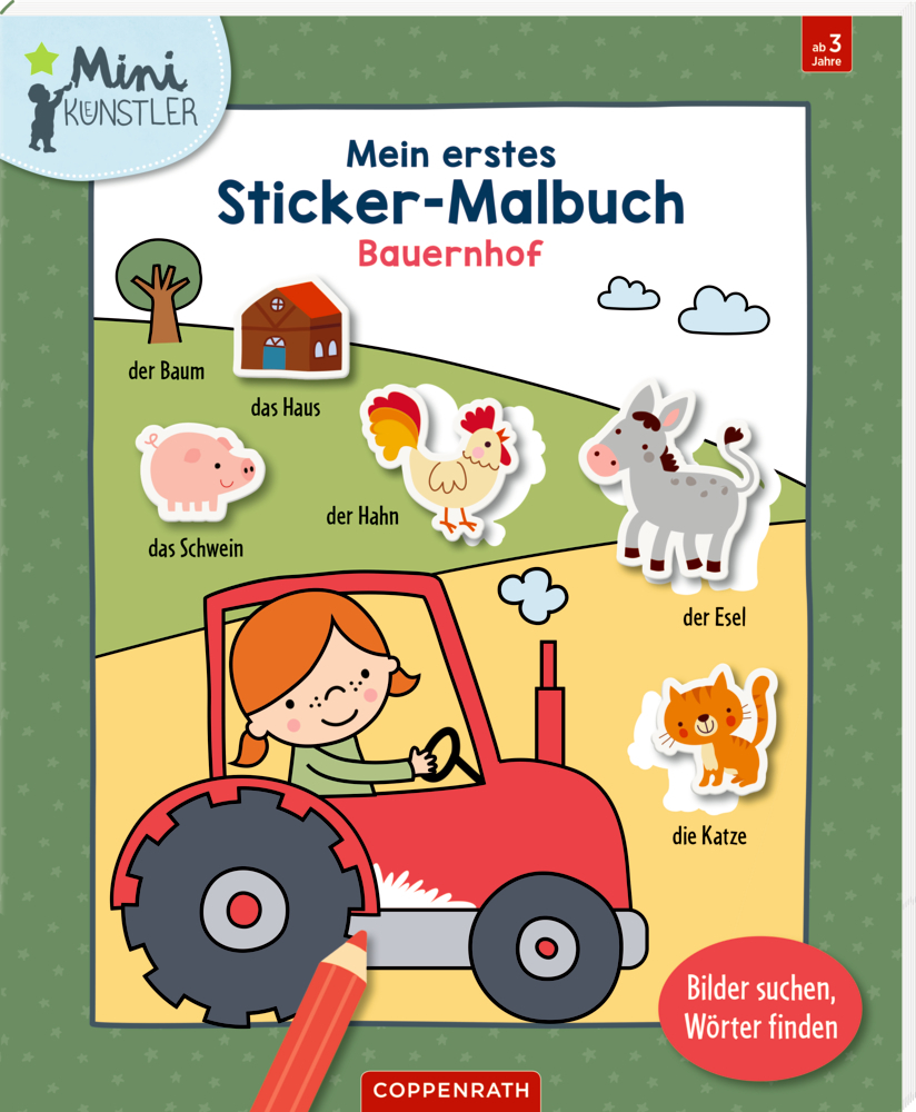 Spiegelburg - Mini-Künstler: Sticker-Malbuch: Bauernhof