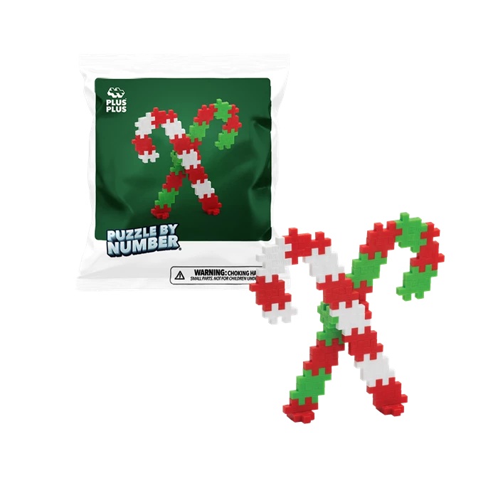 PLUS PLUS - Kreativ Bausteine Puzzle Zuckerstange 40 Teile 