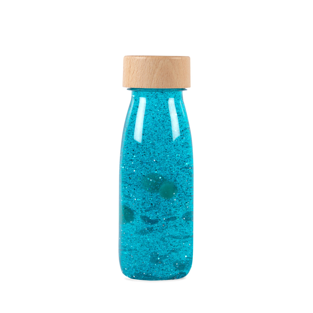 PETIT BOUM - Sensorikspielzeug "Float Bottle turquoise"