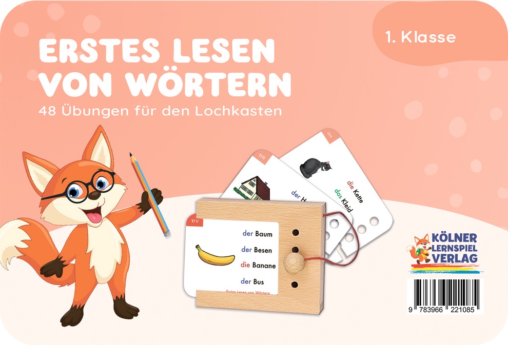 Kölner Lernspielverlag - Kartensatz Erstes Lesen von Wörtern