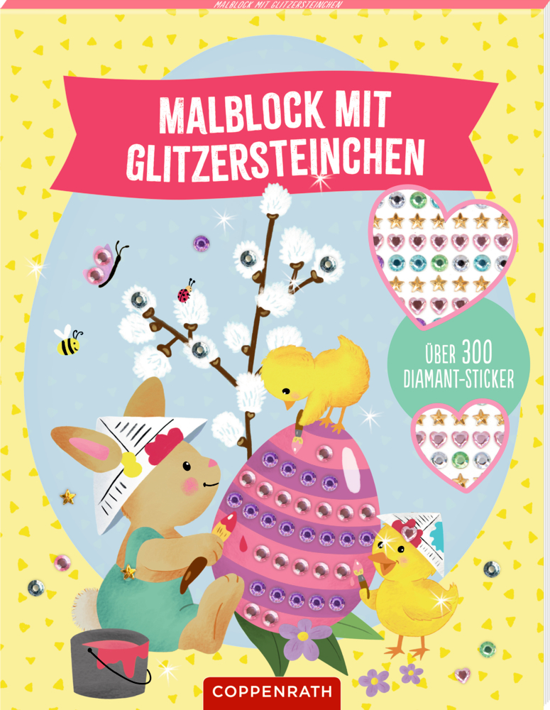 Spiegelburg - Malblock mit Glitzersteinchen: Ostern